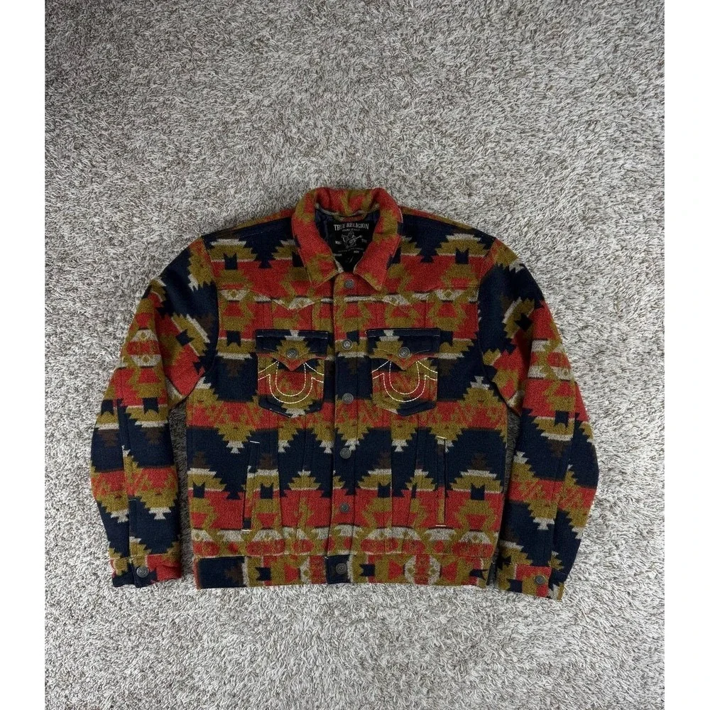 True Religion Men's South Western Jimmy Jacket Size Medium